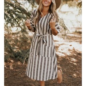NWT Striped Roolee dress sz Lg